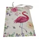 Пакет подарочный картонный Фламинго (18х23х8 см)
