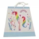 Пакет подарочный картонный Единорог (18х23х8 см)