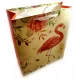 Пакет подарочный картонный Фламинго и Единороги (18х23х8 см)