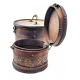 Шкатулки круглые (н-р 2 шт)(d-18 см h-13 см :d-13 см h-10 см)