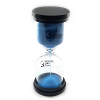 Часы песочные 3 мин синий песок (10,5х4,5х4,5 см)