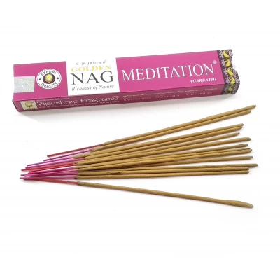 Golden Nag Meditation (Медитация)(Vijayshree)(15 гр.) масала благовоние Golden Nag Meditation (Медитация)(Vijayshree)(15 гр.) масала благовоние