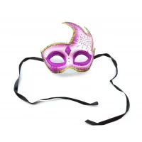 Маска венецианская фиолетовая (21х18х5 см)