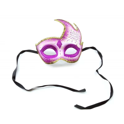 Маска венецианская фиолетовая (21х18х5 см)