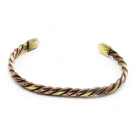 Браслет витой с медью и магнитами (7 металлов)(18х0,5 см)