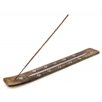 Подставка под благовония лыжа Луна и звезды манговое дерево (26х3,5х0,5 см)