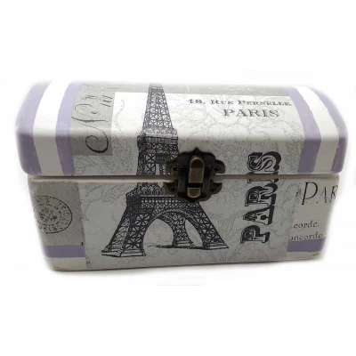Шкатулка  Париж (16х8х8 см) массив дерева