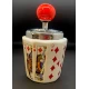 Пепельница с крышкой керамическая Бубна (14,5х9х9 см)