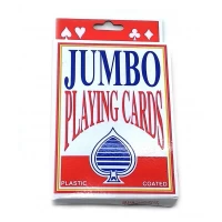 Карты игральные с пластиковым покрытием (9,5х12,5х2 см) JUMBO Карты игральные с пластиковым покрытием (9,5х12,5х2 см) JUMBO