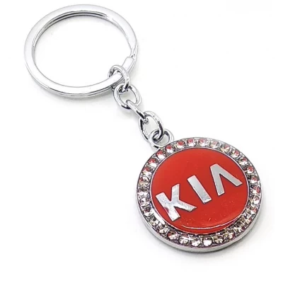 Брелок автомобильный (U)Kia красный