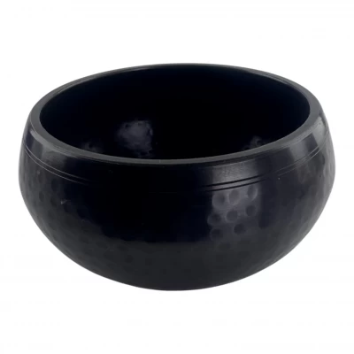 УЦЕНКА Чаша поющая кованая черная  (d-15.5 см h-8.5 см)