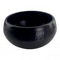 УЦЕНКА Чаша поющая кованая черная  (d-15.5 см h-8.5 см)