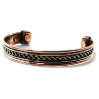 Браслет медный с магнитами Плетение (7,5х5,5х1 см)