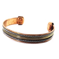 Браслет медный с магнитами Линии (7,5х5,5х1 см)G