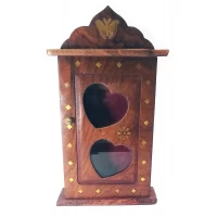 Ключница из розового дерева с инкрустацией (29х16,5х6 см)