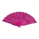 Веер  Павлины малиновый (23 см)