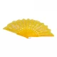 Веер  Павлины желтый (23 см)