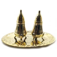 Солонка ,перечница  бронза (н-р 2 шт)(h-9.5 см)