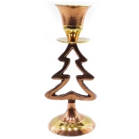 Подсвечник бронзовый омедненный Ёлка (13х5х5 см)