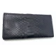 Кошелек из кожи питона  (20х10х2 см) черный лак