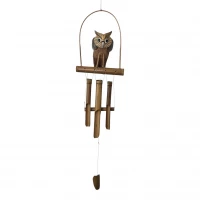 Музыка ветра бамбуковая + кокос Сова (60 х 22 х 15 см)