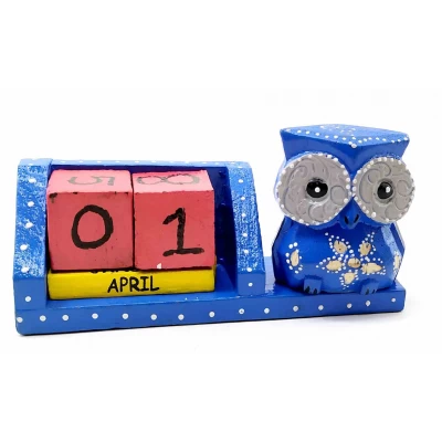Вечный календарь Сова деревянный (12х6,5х4 см) Вечный календарь Сова деревянный (12х6,5х4 см)