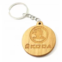 Экобрелок Skoda ольха покрыт маслом и пчелинным воском