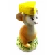 Мышка с сыром фарфоровая  (8х5х4 см)