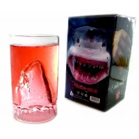 Бокал стеклянный Челюсти  (13х7,5х7,5 см)