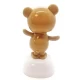 Мишка танцующий на солнечной батарее светло коричневый (Flip Flap) (10,5х6х6 см)