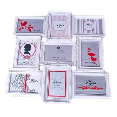 Фоторамка  на 9 фото (фото 14х9 см)(50х50х3 см)A