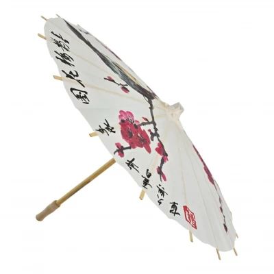 Зонт бамбук с бумагой Птицы  (d-38 см 38 × 31 × 3 см)