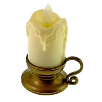 Свеча с Led подсветкой с движущимся пламенем  (9х7х5,5см)