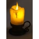 Свеча с Led подсветкой с движущимся пламенем  (9х7х5,5см)