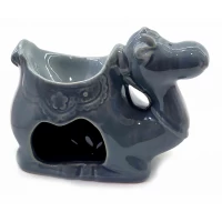 Аромалампа керамическая Верблюд серый (9х10х6 см)