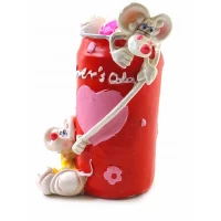 Мышки на банке Копилка (14х9х6 см)