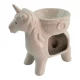 Аромалампа керамическая белая Единорог (11х11х6,5 см)