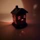 Аромалампа керамическая  Домик черная крыша (12,8 × 10 × 11 см)