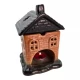 Аромалампа керамическая  Домик черная крыша (12,8 × 10 × 11 см)
