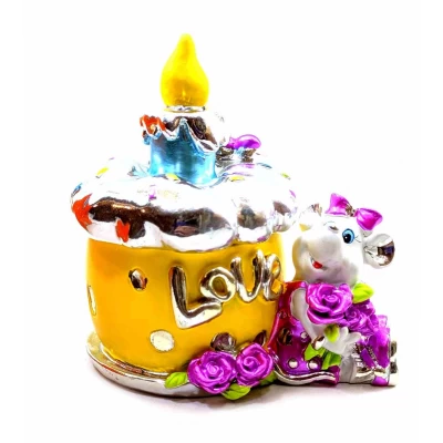 Шкатулка Мышка (11х10х6 см)B