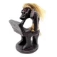 Статуэтка  Папуас програмист с телефоном дерево (13,5х9х8 см)