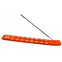 Подставка под благовония Ганеша деревянная оранжевая (26х4х1 см)