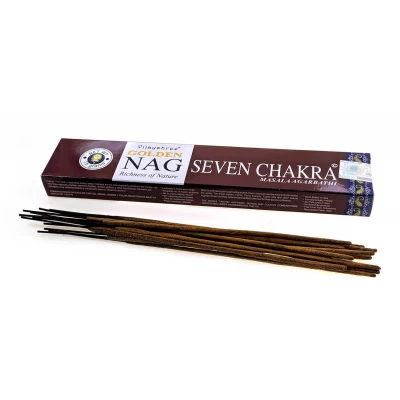 Golden Nag Seven Chakra (Седьмая Чакра)(Vijayshree)(15 гр.) масала благовоние Golden Nag Seven Chakra (Седьмая Чакра)(Vijayshree)(15 гр.) масала благовоние