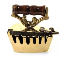 Подставка под благовония Утюг бронзовая( 6,4х 6,9х 3.5 см)