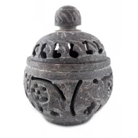 Подсвечник Аромакурительница из мыльного камня( 8.3х 6.8х 6.2 см)