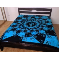 Покрывало хлопковое ОМ синее (230х205 см)