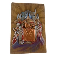 Панно Род(37х25,5х2,4 см),резное ,отделано патиной и лаком, массив дерева.