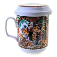 Чашка заварочная с ситом (230мл.)(SFC113) Гейшы (h-11см., d-6.5см.)