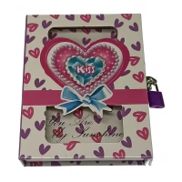 Блокнот  с замком для девочек (2 ключа)(16,5х13х3 см)B