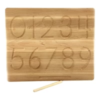Цифровая доска, по системе монтессори (35*29*1,8см),массив ольхи,стилус-2шт,покрыта льняным маслом с